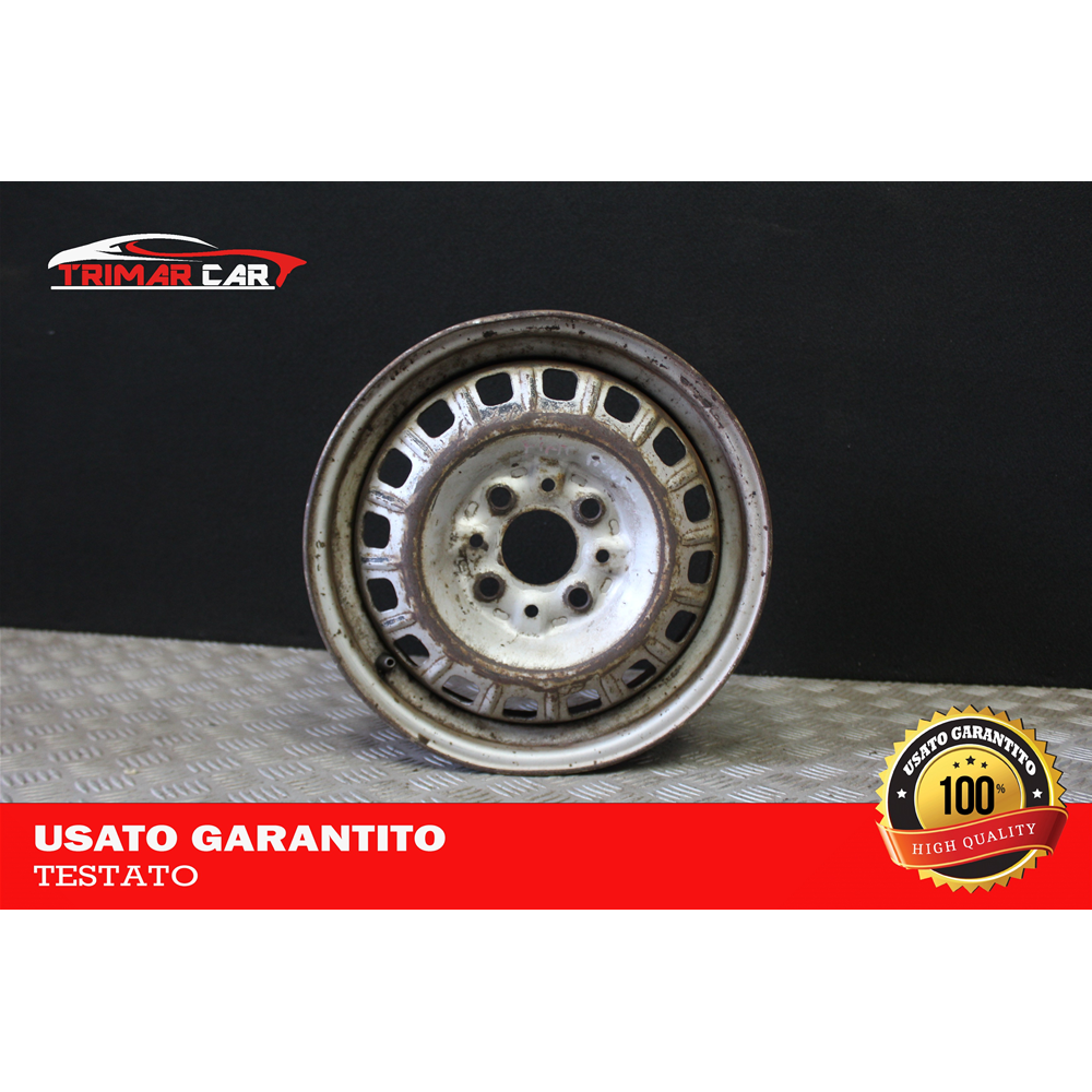 4,5JX13H R13 SET 4 CERCHI IN FERRO FIAT PANDA 1 (141) (1980-2004)
