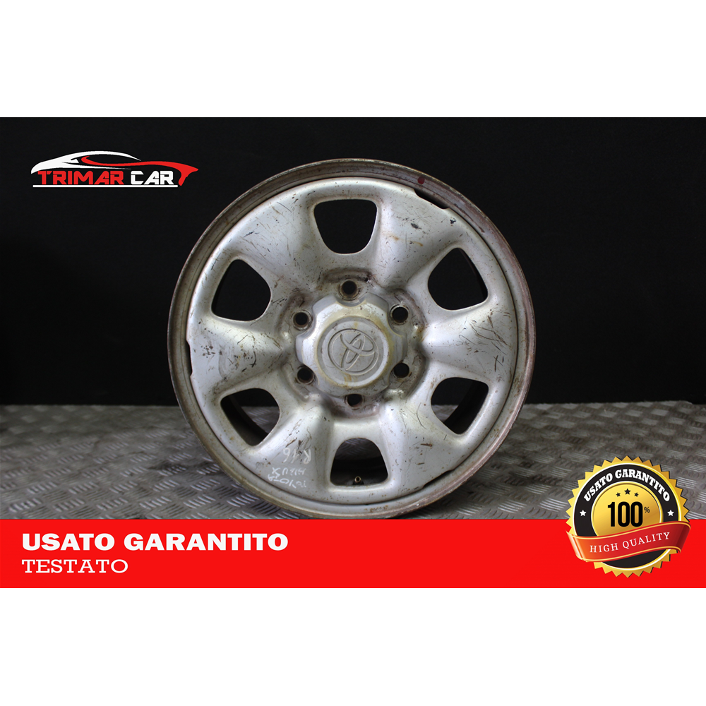 R16 CERCHIO SINGOLO IN FERRO TOYOTA HILUX 7 VII PICK-UP (N1,N2,N3) (2004 IN POI)