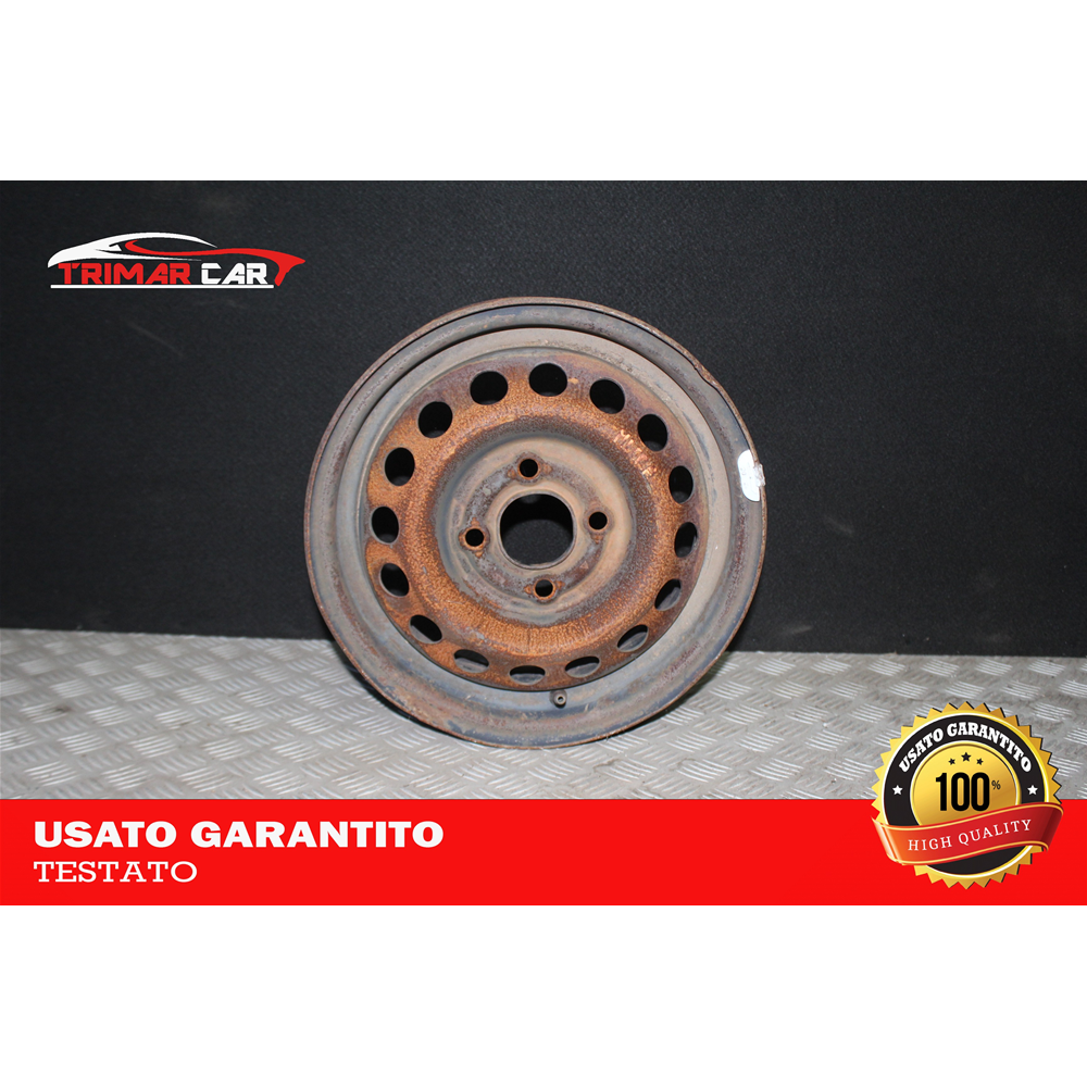 5JX13H R13 CERCHIO SINGOLO IN FERRO NISSAN  MICRA C+C III (K12) (2005 IN POI)