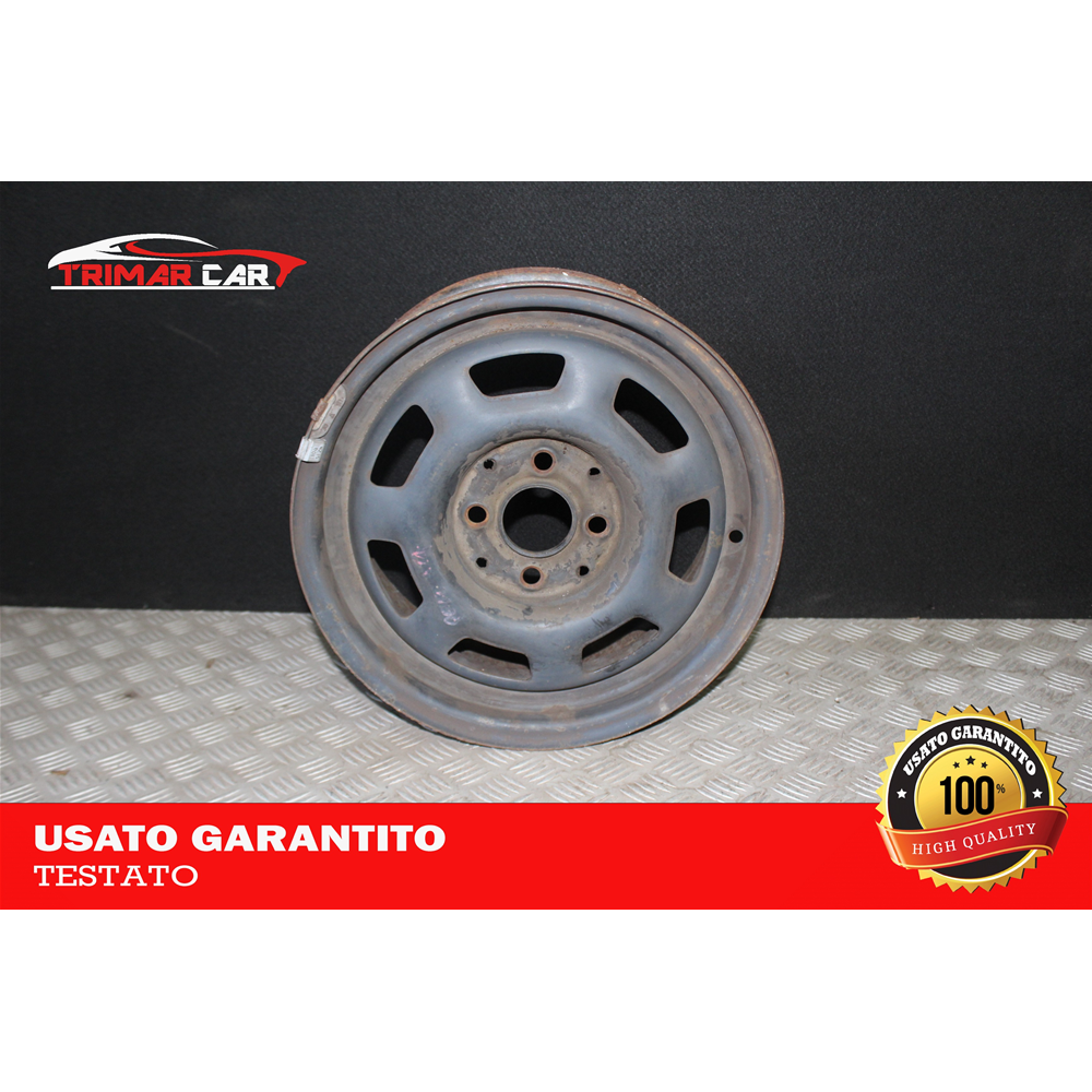 6JX14H R14 CERCHIO SINGOLO IN FERRO VOLKSWAGEN POLO (86C,80) (1981-1994)