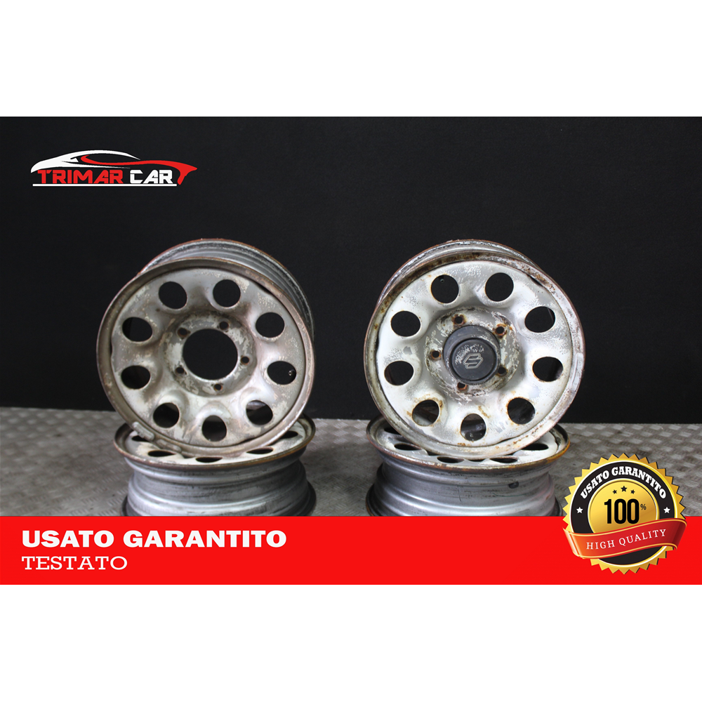 5,5JX15H R15 SET 4 CERCHI IN FERRO SUZUKI VITARA 1 (ET,TA) (1988-1999)