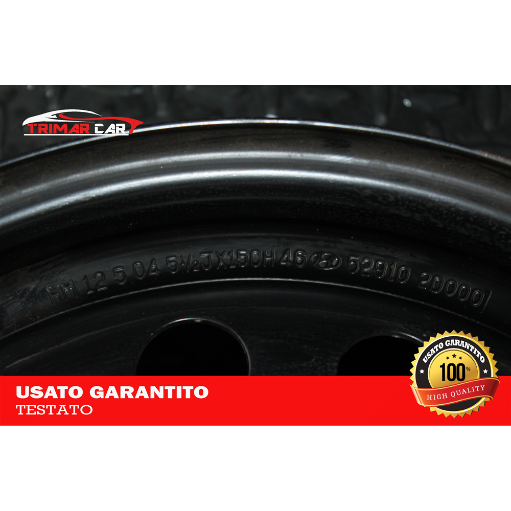5,5JX15H R15 CERCHIO SINGOLO IN FERRO HYUNDAI MATRIX (FC) (2001-2010)