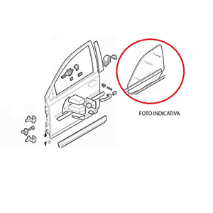 VETRO SCENDENTE PORTA ANTERIORE SINISTRA MITSUBISHI PAJERO SPORT I (K7,K9) (98-08)