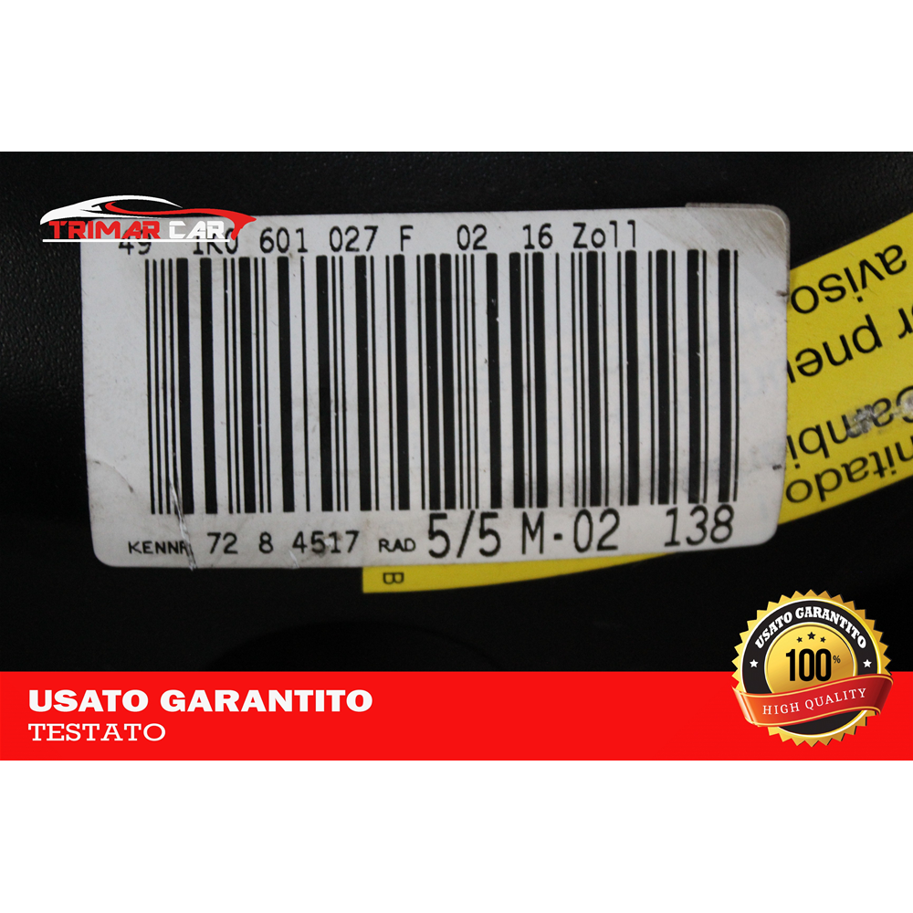 1K0601027F RUOTINO DI SCORTA PNEUMATICO VW GOLF 5 V (1K1)(03-09) T125-70-R16