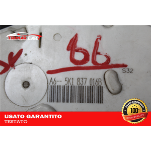 5K1837016 SERRATURA SPORTELLO ANTERIORE DESTRA VW POLO (6R,6C)(2009-2017) 1.6 TDI 90CV 66KW COD MOTORE: CAY