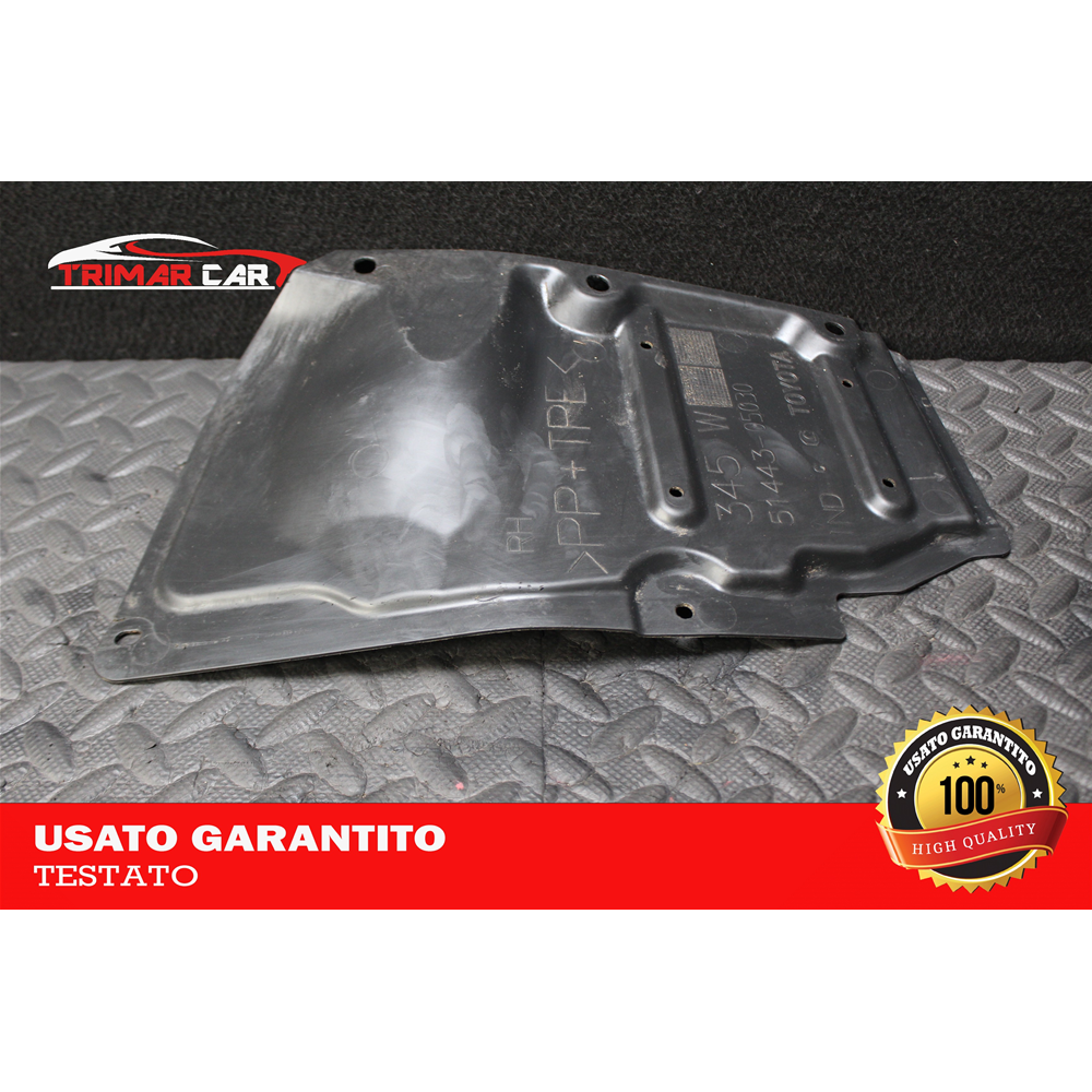 51443-05030 RIVESTIMENTO INFERIORE COPRI MOTORE DESTRO TOYOTA AURIS SW (E18)(2013 IN POI) 1.8 HYBRID 99CV 73KW COD MOTORE: 2ZR