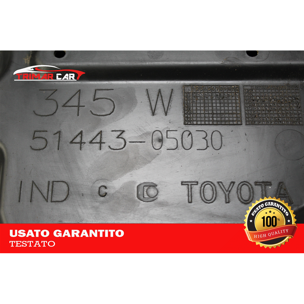 51443-05030 RIVESTIMENTO INFERIORE COPRI MOTORE DESTRO TOYOTA AURIS SW (E18)(2013 IN POI) 1.8 HYBRID 99CV 73KW COD MOTORE: 2ZR