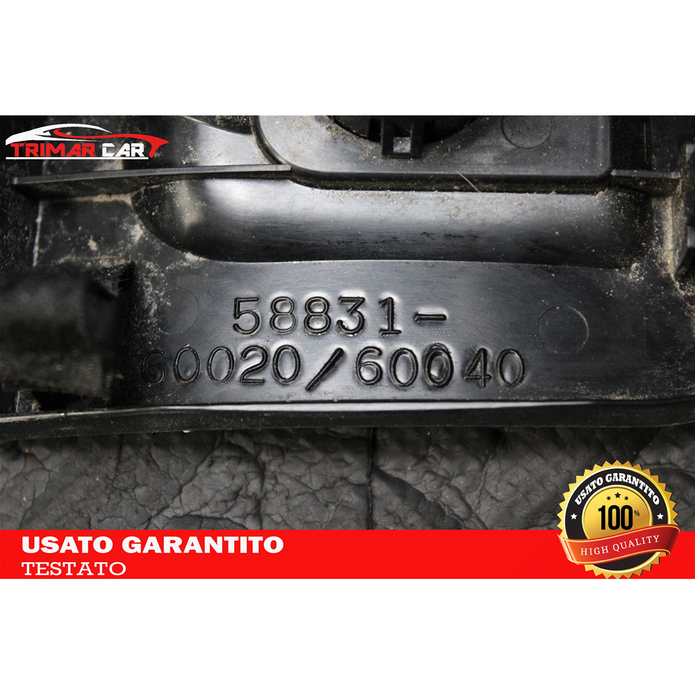 58831-60020 INTERRUTTORE PULSANTE TASTO ACCENDISIGARI TOYOTA LAND CRUISER 300 (J12)(02-09) 3.0 D-4D 4WD 163CV 120CV COD MOT. 1KDFTV 3 PORTE