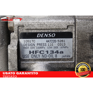 447220-5261 COMPRESSORE AC CLIMA TOYOTA LAND CRUISER 300 (J12)(02-09) 3.0 D-4D 4WD 163CV 120CV COD MOT. 1KDFTV 3 PORTE