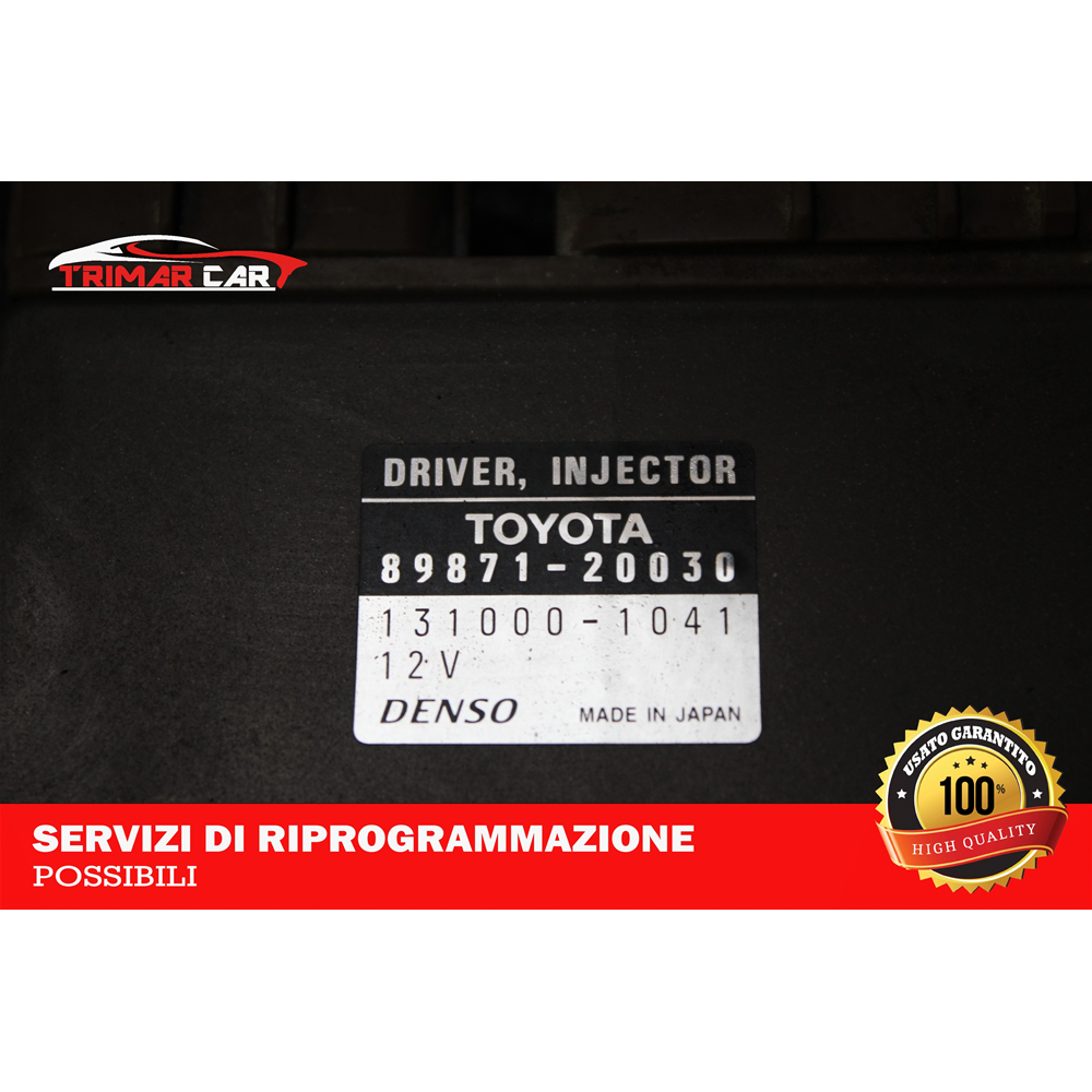 89871-20030 CENTRALINA INIEZIONE GASOLIO TOYOTA LAND CRUISER 300 (J12)(02-09) 3.0 D-4D 4WD 163CV 120CV COD MOT. 1KDFTV 3 PORTE