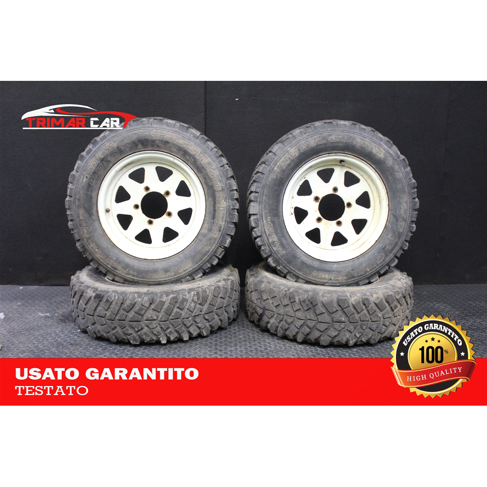 R15 SET 4 CERCHI IN FERRO SUZUKI SAMURAI (SJ)(1988-2004)