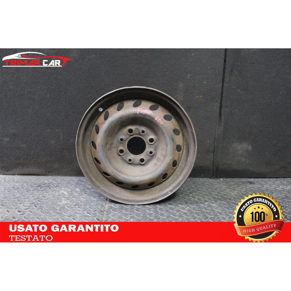 465409610 R13 CERCHIO SINGOLO IN FERRO FIAT SEICENTO / 600 (187)(98-10)