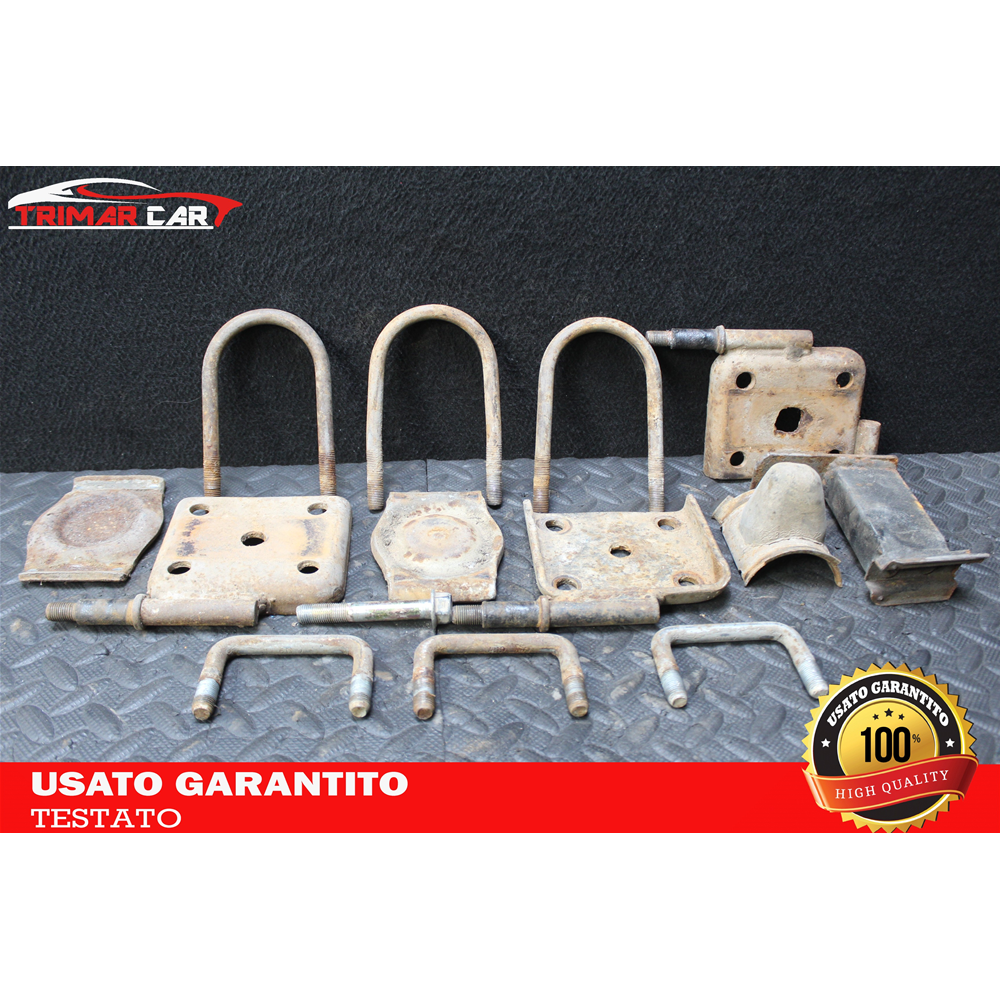 COPPIA PIASTRA ANCORAGGIO BALESTRE POSTERIORE DX SX SUZUKI SAMURAI (SJ)(1988-2004) 1.3 70CV 51KW COD.MOTORE: G13BA