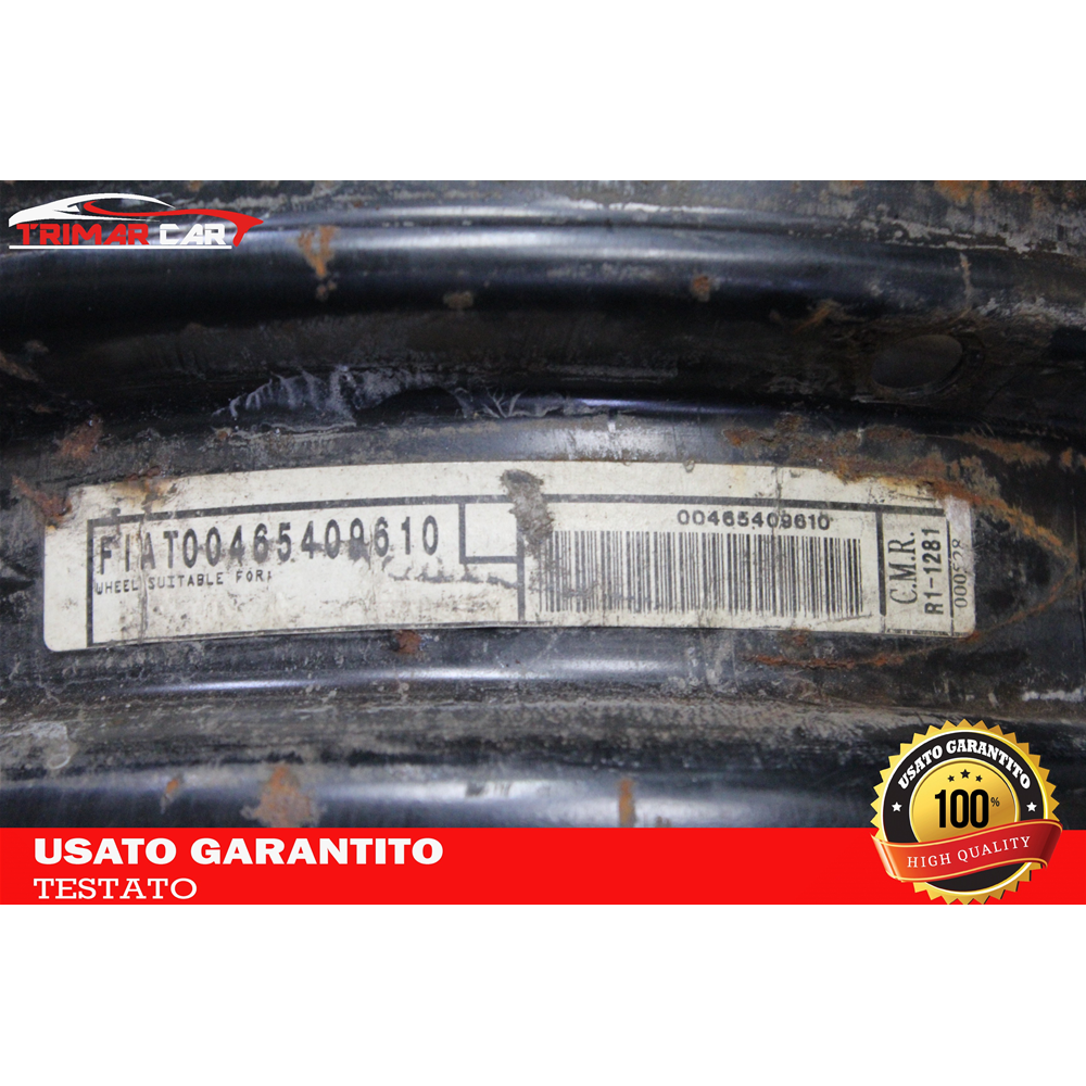 465409610 R13 CERCHIO SINGOLO IN FERRO FIAT SEICENTO / 600 (187)(98-10)