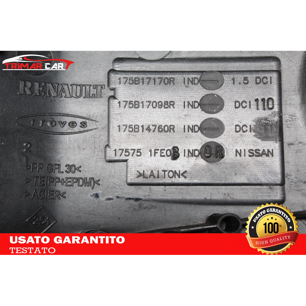 175B17170R CARTER SUPERIORE COPRIMOTORE RENAULT CLIO  III NISSAN JUKE 1.5 DCI K9K226