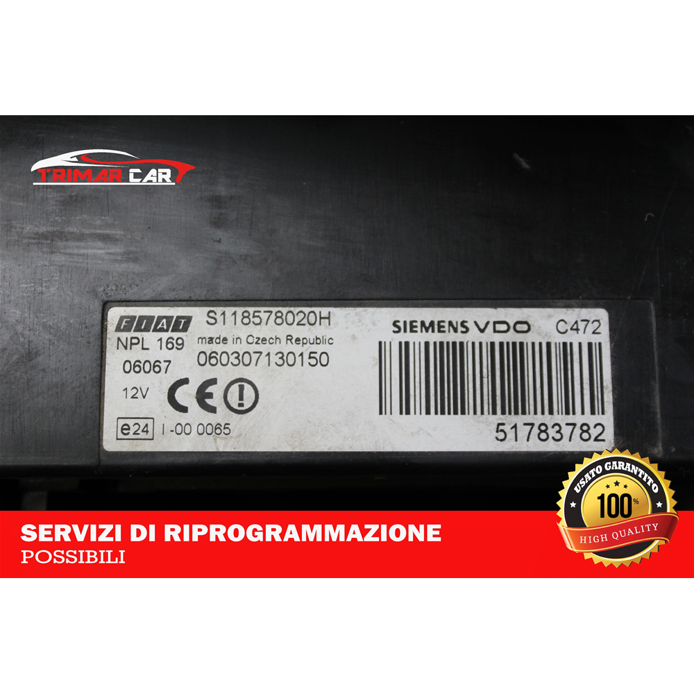 51783782 CENTRALINA BODY COMPUTER FIAT PANDA 2 (169)(2003-2012)