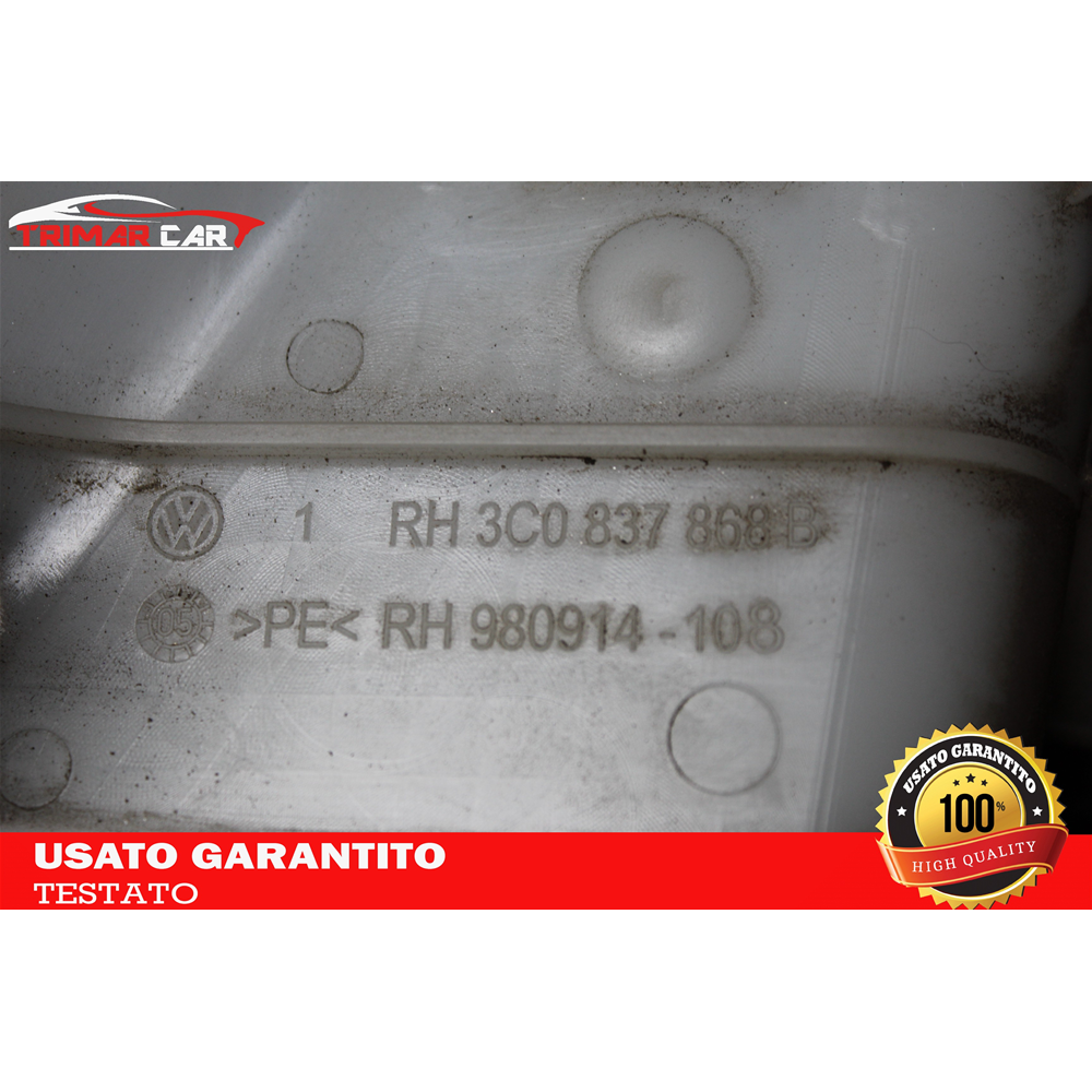 3C0837868B SUPPORTO MANIGLIA ESTERNA ANTERIORE DX DESTRA VW PASSAT (3C2)(2005-2010) 2.0 TDI 16V 140CV 103KW COD MOTORE: BKP