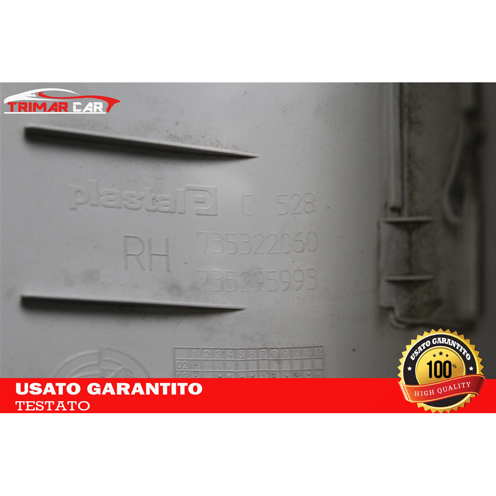 735322060 MODANATURA RIVESTIMENTO INTERNO FIAT PANDA 2 (169)(2003-2012) 1.1 54CV 40KW CODICE MOTORE: 187A1000