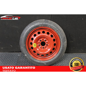 RUOTINO DI SCORTA HANKOOK T125/80 D16 97M SENZA GOMMA ORIGINALE KIA SOUL 2  Serie, CARENS 3 Serie - 52910A4910 - CERCHIO IN FERRO DA 16 POLLICI 5 FORI  16X4T ET 30 - - Ricambinuovi