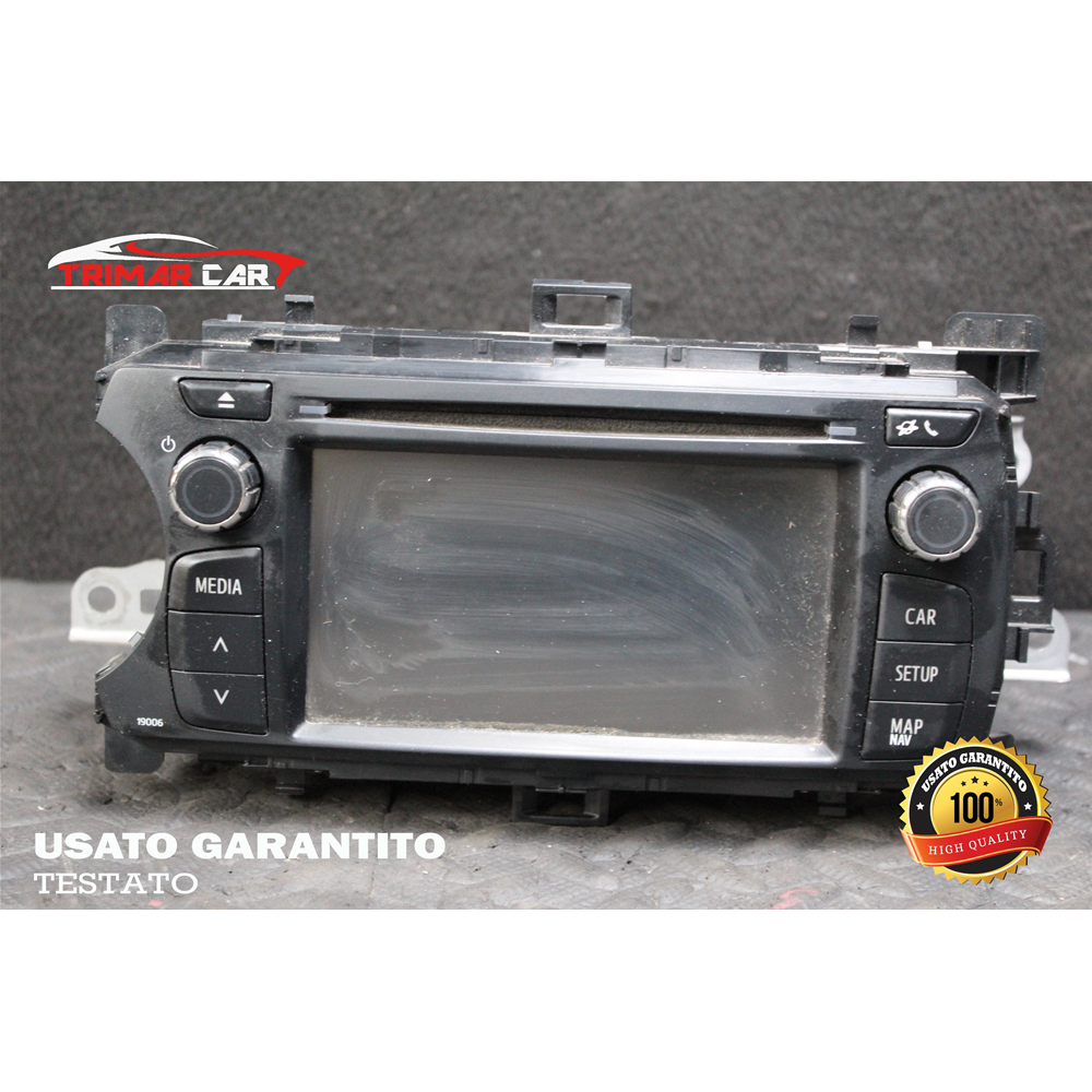 86140-0D010 LETTORE CD AUTORADIO NAVIGATORE GPS TOYOTA YARIS 3 III (P13)(2010 IN POI) BLUETOOTH KO