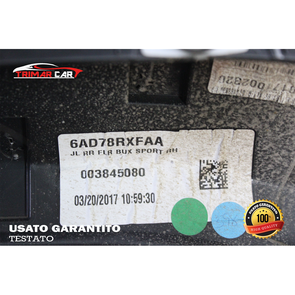 6AD78RXFAA FASCIONE PASSARUOTA POSTERIORE DESTRO JEEP WRANGLER 4 IV (JL)(2017 IN POI) 2.2 MULTIJET 200CV 147KW SIGLA MOTORE EBH