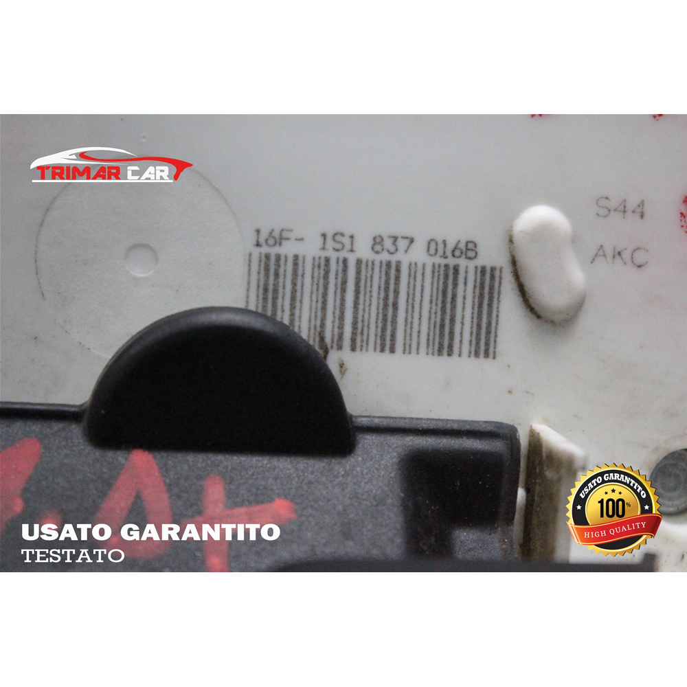1S1837016B SERRATURA SPORTELLO ANTERIORE DESTRA SEAT Mii (KF1)(2011 IN POI) 1.0 60CV 44KW COD MOTORE: CHYA