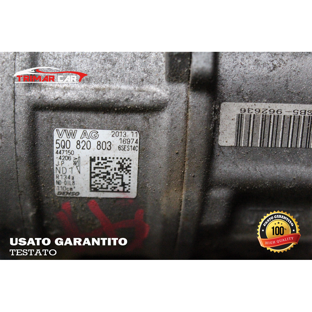 5Q0820803 COMPRESSORE AC CLIMA VW GOLF 7 VII (2012 IN POI) 2.0 TDI 150 CV 110KW