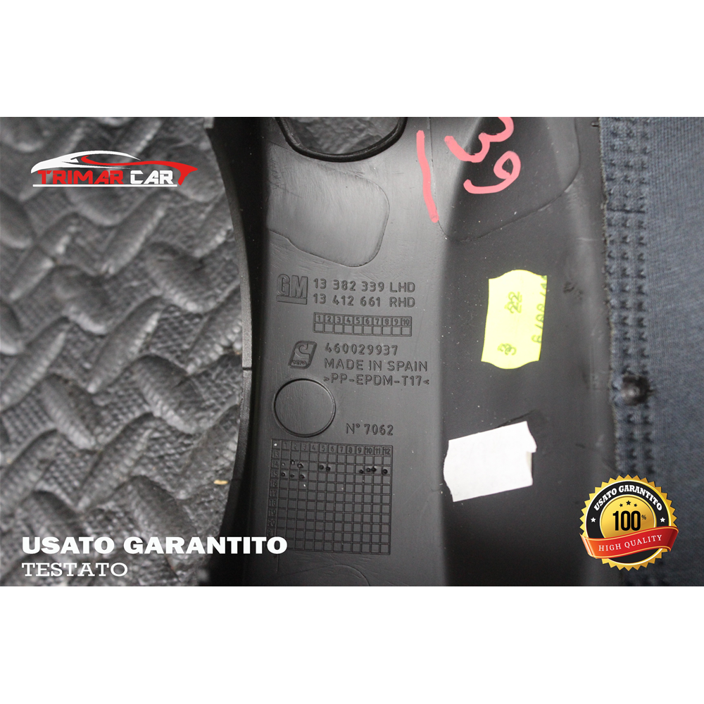 13382339 COPERTURA PIANTONE STERZO SUPERIORE OPEL CORSA E (X15)(2014 IN POI) 1.2 69CV 51KW COD MOT: B12XER