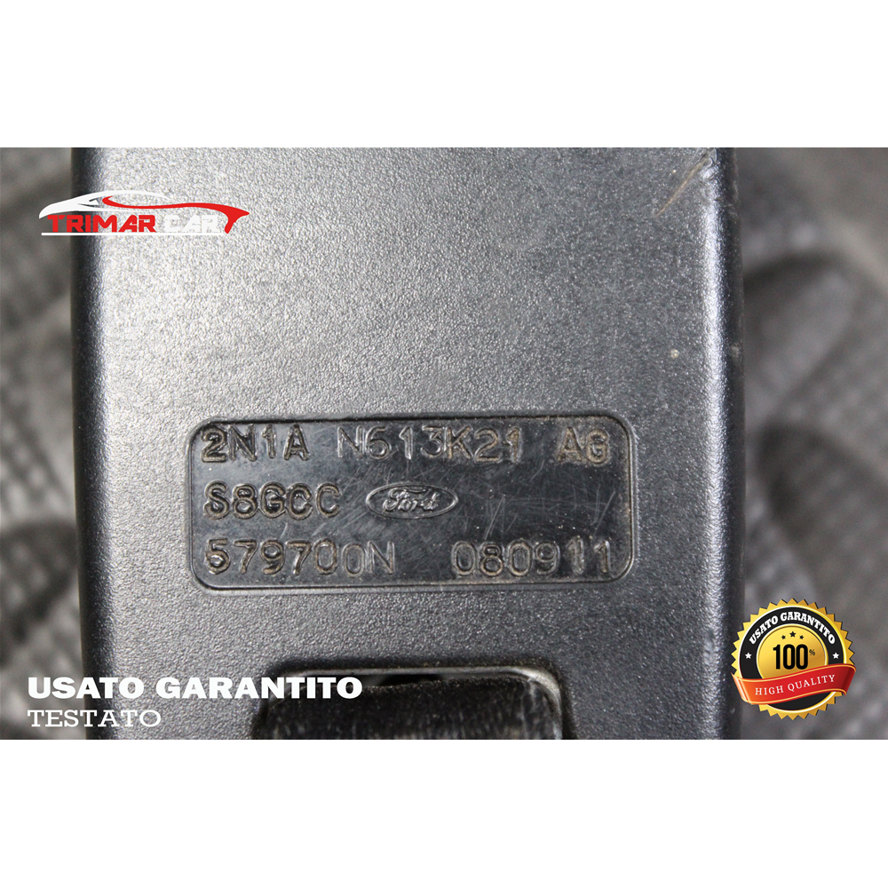 2N1AN613K21AG CINTURA SICUREZZA BAIONETTE POSTERIORE DESTRA FORD FUSION (JU)(2002-2012) 1.6 TDCI 90CV 66KW COD MOTORE: HHJB