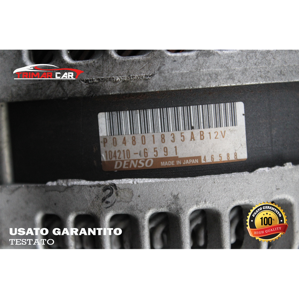 220A 04801835AB 104210-6591 ALTERNATORE JEEP LANCIA 3.0CRD