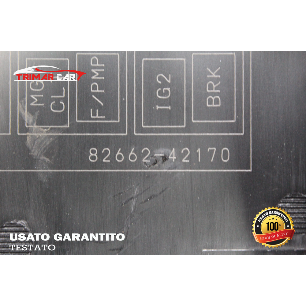 82662-42170 SX CENTRALINA SCATOLA PORTAFUSIBILI TOYOTA RAV4 3 III (A3)(05-13) 2.0 4WD 152CV 112KW COD MOT; 1AZFE