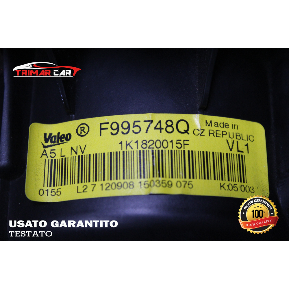 1K1820015F VENTOLA RISCALDAMENTO ABITACOLO AUDI A3 SPORTBACK (8PA)(2004-2013) 2.0 TDI