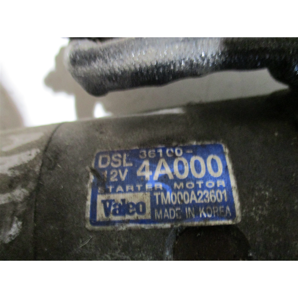 MOTORINO AVVIAMENTO HYUNDAI H1 PORTER KIA SORENTO 2.5 CRDI USATO (361004A000)