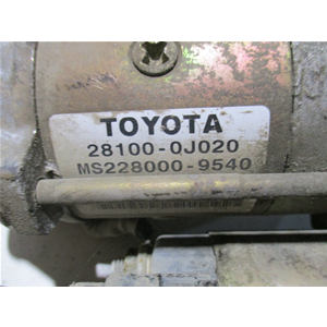 MOTORINO AVVIAMENTO TOYOTA YARIS 1 (P1) [99-05] 1.2 1.3 1.2KW COD: 28100-0J020