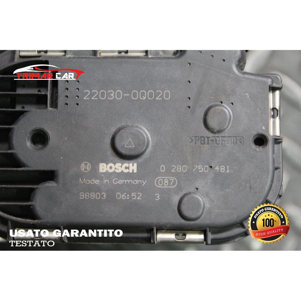 22030-0Q020 CORPO FARFALLATO TOYOTA YARIS 2 II (P9)(2005-2010) 1.0