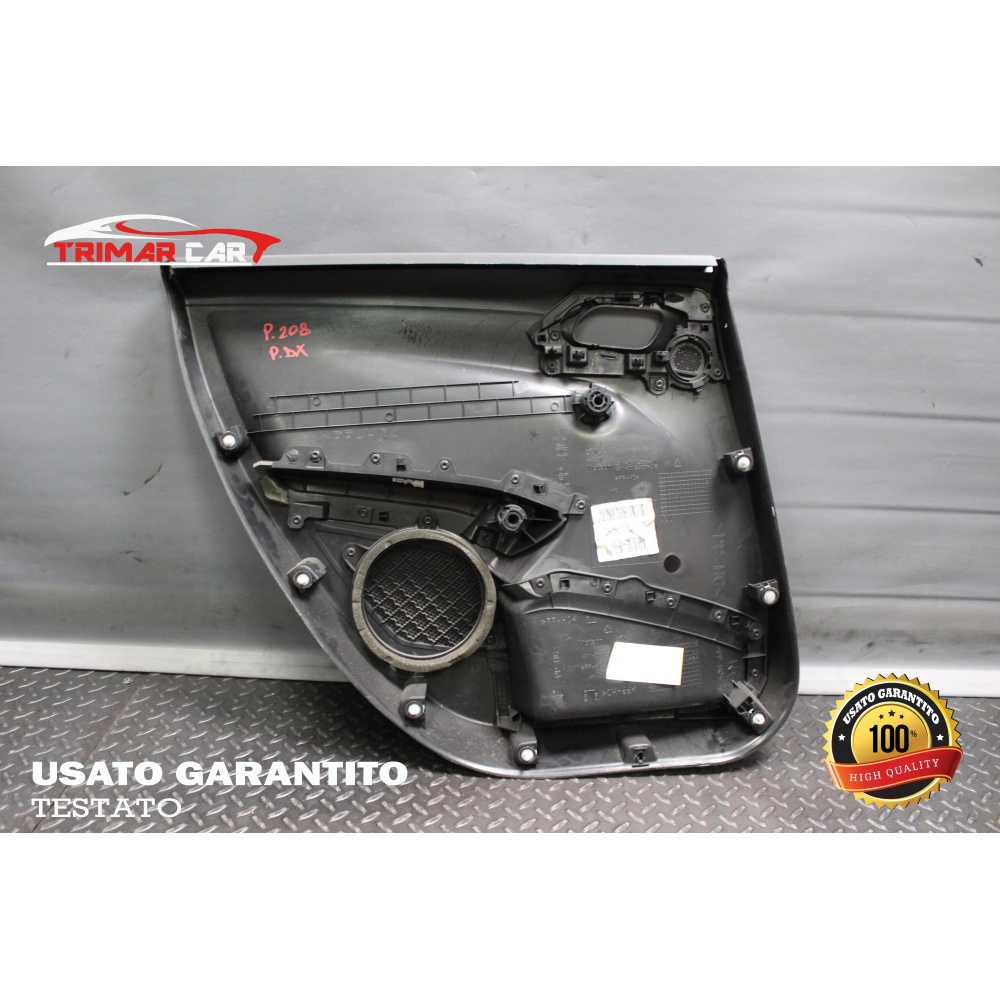 96763547ZD PANNELLO PORTIERA POSTERIORE DESTRA PEUGEOT 208 I (CA , CC)(2012 IN POI)