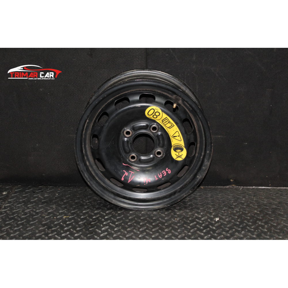 R14 CERCHIO SINGOLO IN FERRO RUOTINO SEAT Mii (KF1)(2011 IN POI)