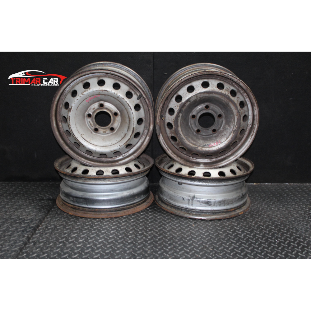 R16 SET 4 CERCHI IN FERRO OPEL VIVARO (F7)(2001 IN POI)