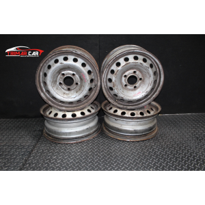 R16 SET 4 CERCHI IN FERRO OPEL VIVARO (F7)(2001 IN POI)