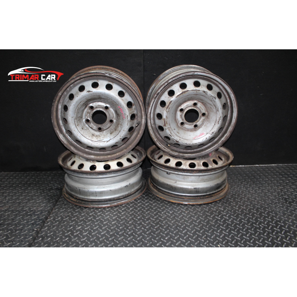 R16 SET 4 CERCHI IN FERRO OPEL VIVARO (F7)(2001 IN POI)