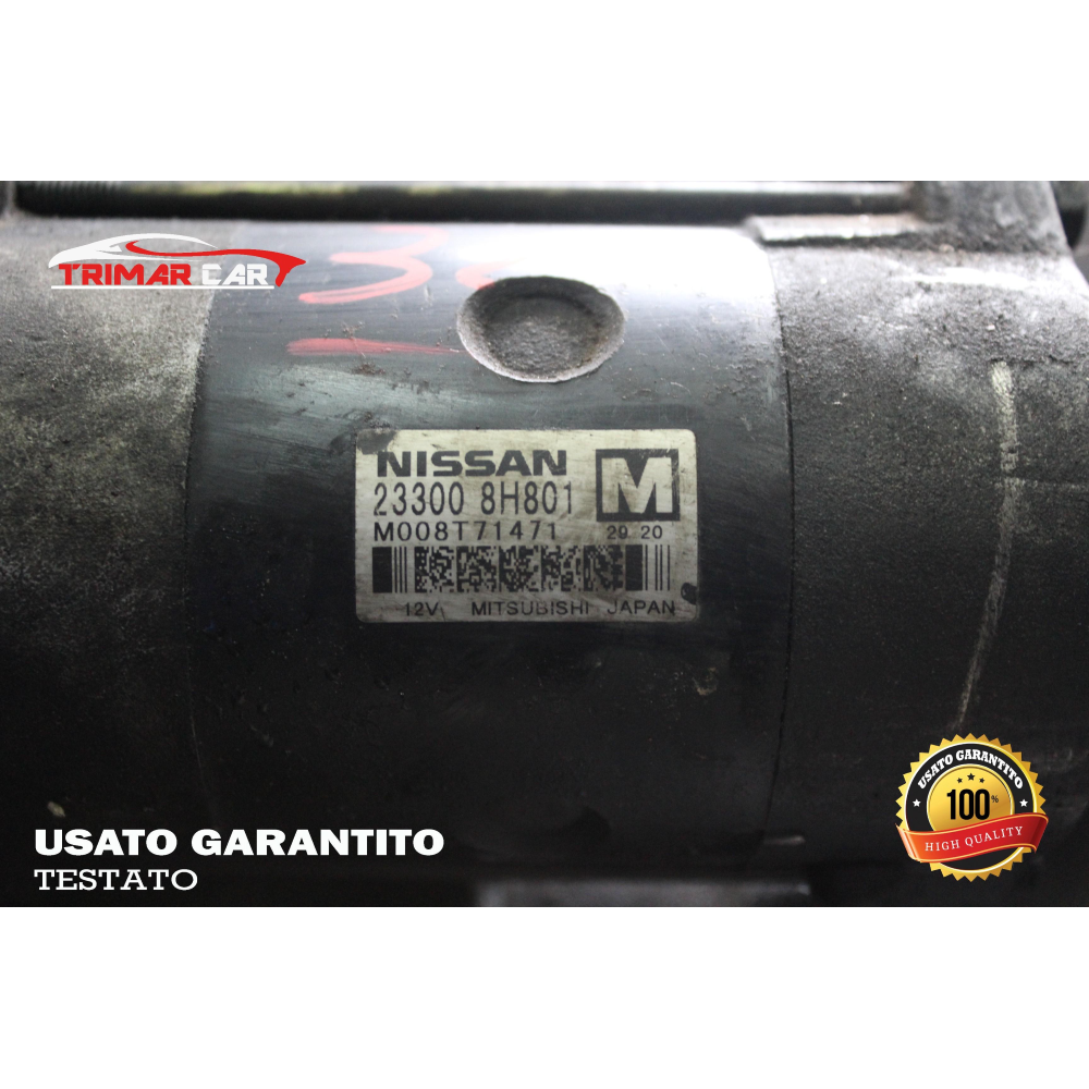 233008H801 MOTORINO AVVIAMENTO NISSAN ALMERA 2 II (N16)(2000 IN POI) 2.2 DCI 136CV 100KW COD MOTORE; YD22