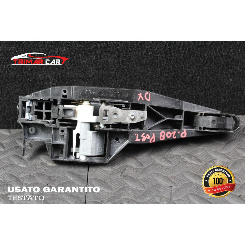 9672961080 MANIGLIA ESTERNA POSTERIORE DESTRA PEUGEOT 208 (2012 IN POI)
