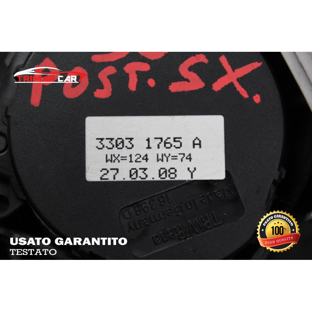 33031765A CINTURA SICUREZZA POSTERIORE SINISTRA FIAT PANDA 2 (169)(2003-2012)