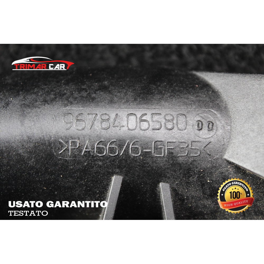 9678406580 TUBO MANICOTTO INTERCOOLER TURBO PEUGEOT 208 I (CA , CC)(2012 IN POI) 1.6 HDI 92CV 68KW