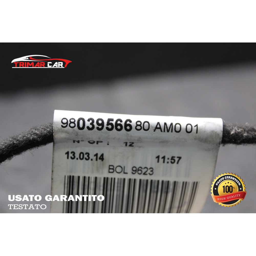 9803956680 CAVI CABLAGGIO PORTA POSTERIORE DESTRA PEUGEOT 208 (2012 IN POI)