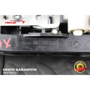 9672961080 MANIGLIA ESTERNA POSTERIORE DESTRA PEUGEOT 208 (2012 IN POI)