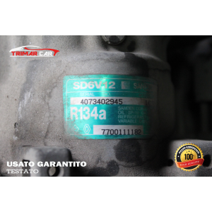 7700111182 COMPRESSORE AC CLIMA RENAULT CLIO 2 II (BB0/1/2,CB0/1/2)(98-05) 1.2 60CV 44KW COD MOT: D7F