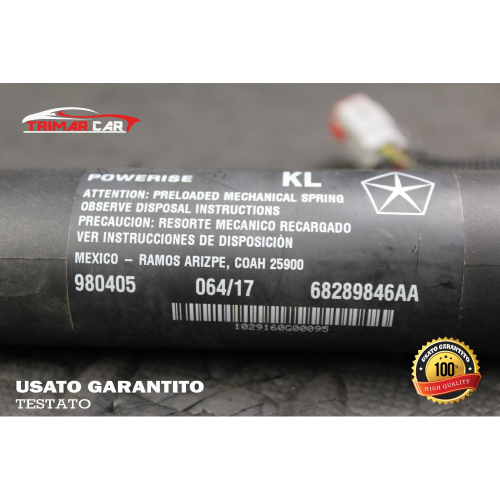 68289846AA PISTONCINO ELETTRICO PORTELLONE POSTERIORE JEEP CHEROKEE 5 (KL)(2013 IN POI) 2.2 CRD COD.MOT. LAU61