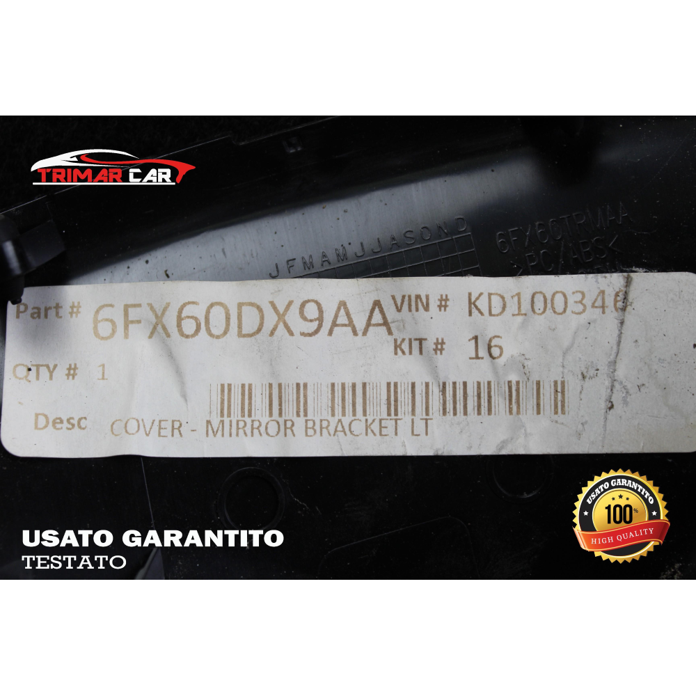 6FX60DX9AA COVER SPECCHIETTO RETROVISORE SX JEEP CHEROKEE 5 (KL)(2013 IN POI) 2.2 CRD COD.MOT. LAU61