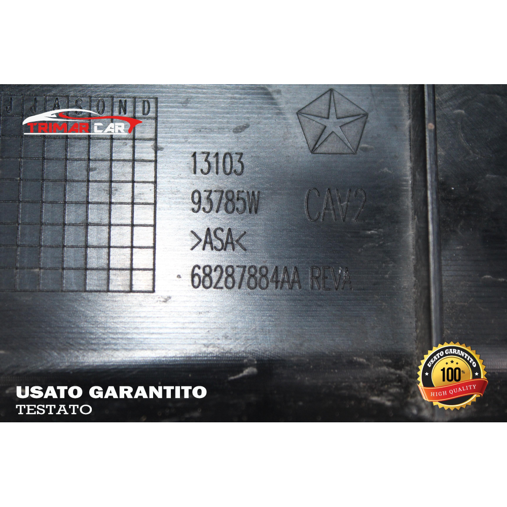 68287884AA COPERTURA SCARICO PARAURTI POSTERIORE JEEP CHEROKEE 5 (KL)(2019 IN POI) 2.2 CRD COD.MOT. LAU61